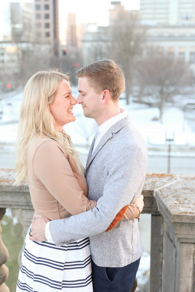 Kaitlin Mendoza Photography captured anniversary photos in Indianapolis for Emily and Kyle
