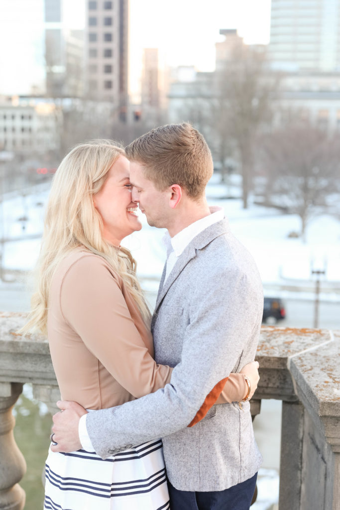 Kaitlin Mendoza Photography captured anniversary photos in Indianapolis for Emily and Kyle