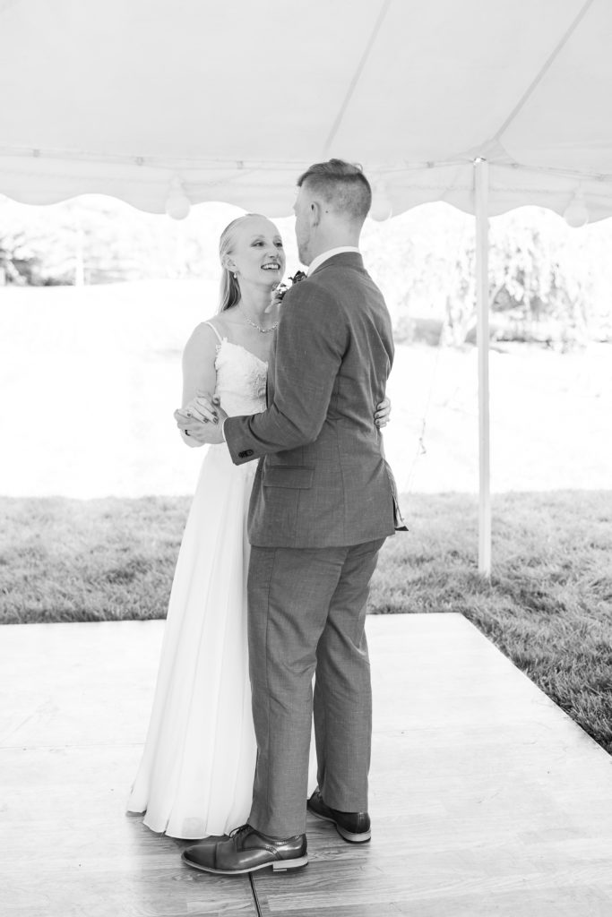 Kaitlin Mendoza Photography photographed Lauren and Aaron’s Backyard Wedding in Carmel, Indiana