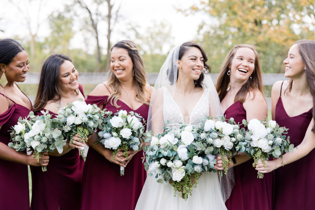 wedding at Hawks Point Acres in Anderson, Indiana by Carmel wedding photographer Kaitlin Mendoza Photography 