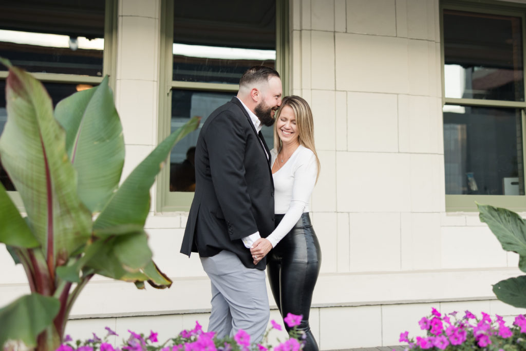 Kaitlin Mendoza Photography captured the engagement photos at The Bottleworks District for Sarah and Max 