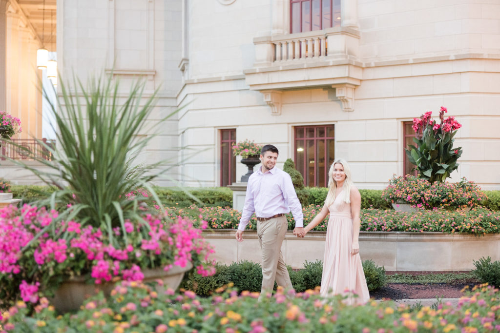 Center for Performing Arts in Carmel, Indiana is one of the best engagement photo locations in Indianapolis