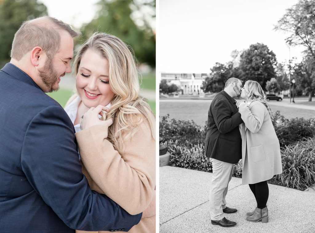 Kaitlin Mendoza Photography captured anniversary photos in Downtown Indianapolis for Julie and Dylan