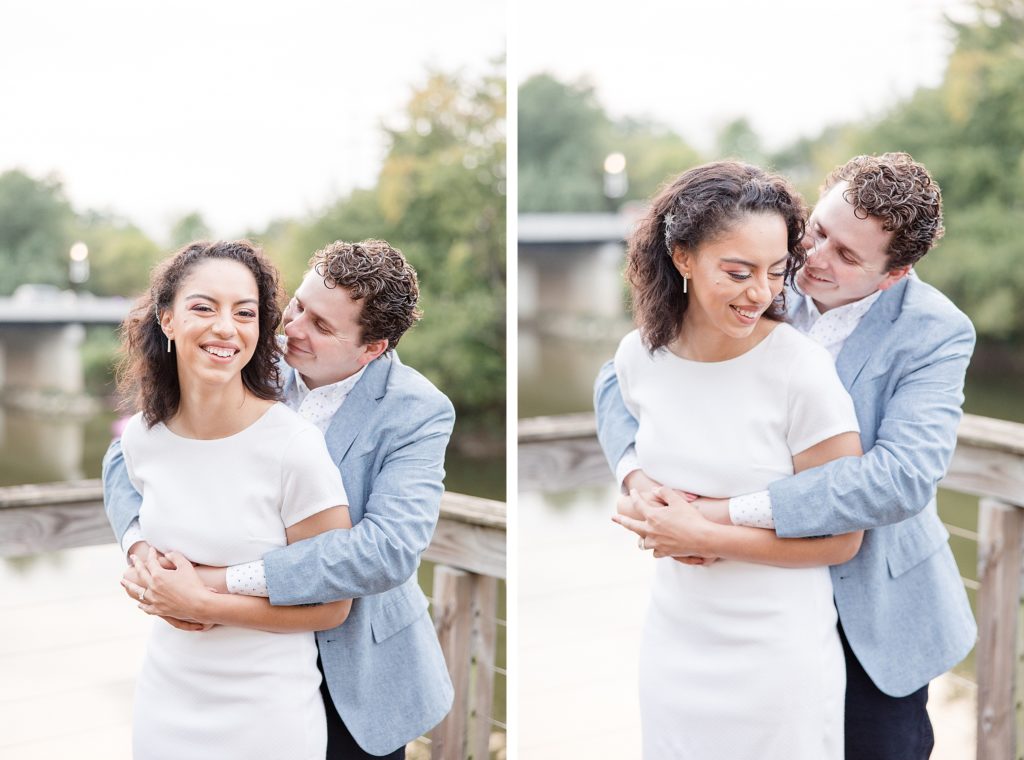 Engagement Photos in Downtown Noblesville, Indiana by Carmel wedding photographer Kaitlin Mendoza Photography