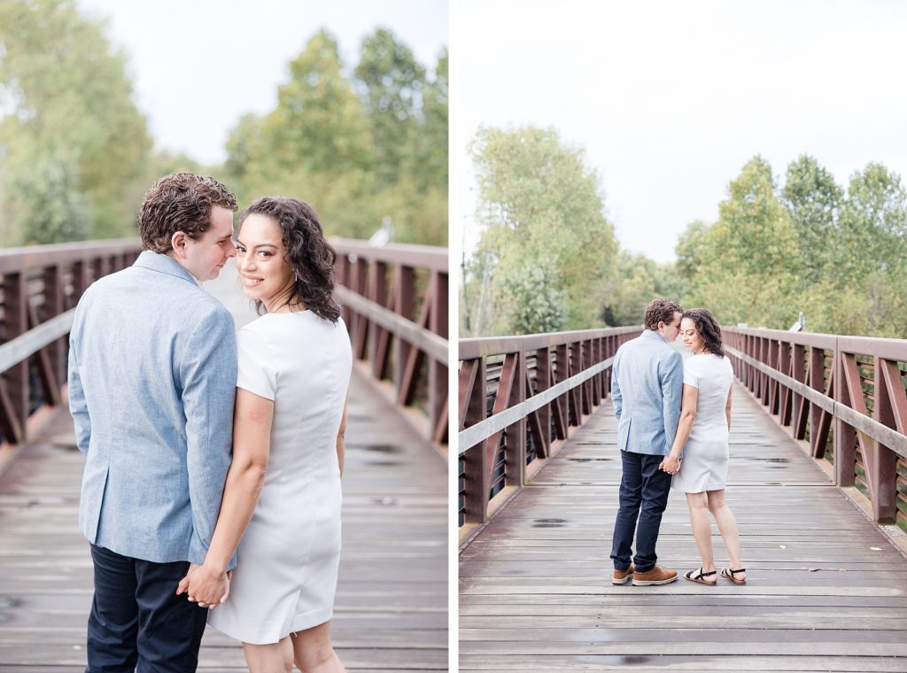Engagement Photos in Downtown Noblesville, Indiana by Carmel wedding photographer Kaitlin Mendoza Photography