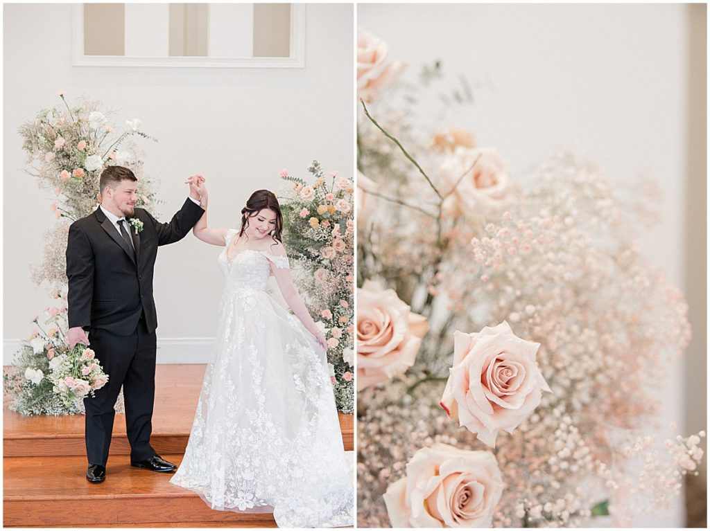 Kaitlin Mendoza Photography, a wedding photographer, photographed and hosted a styled shoot at Ritz Charles in Carmel, Indiana