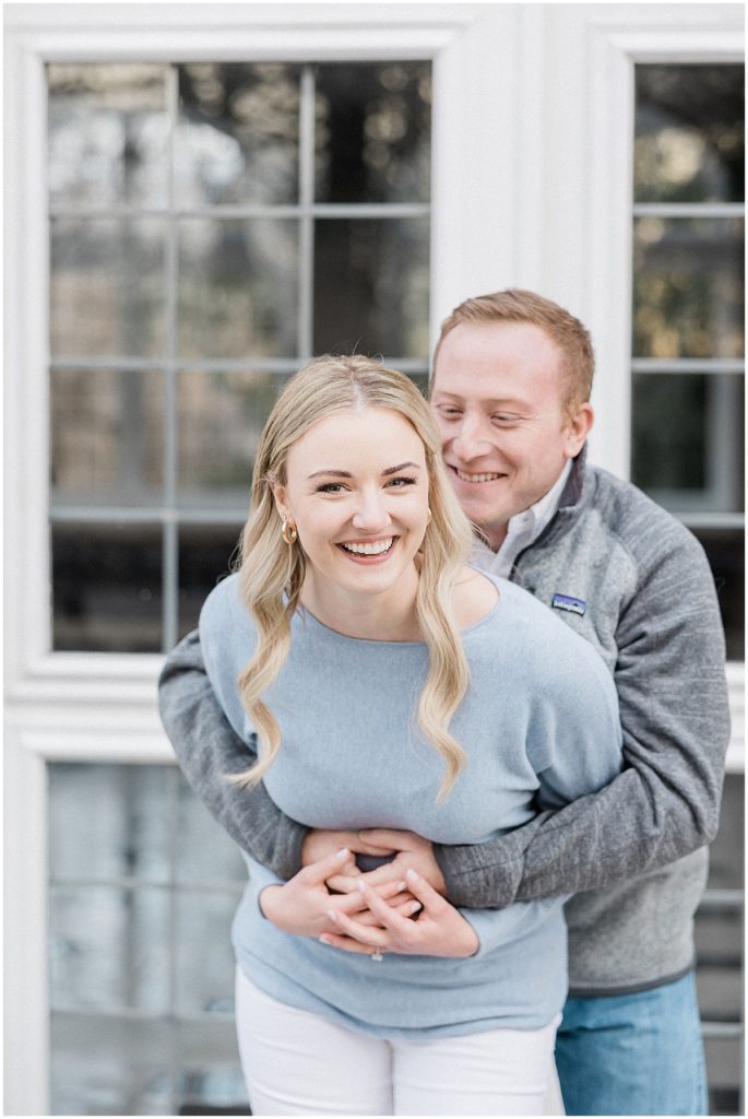 Kaitlin Mendoza Photography captured engagement photos at Laurel Hall in Indianapolis, Indiana for Marie and Will