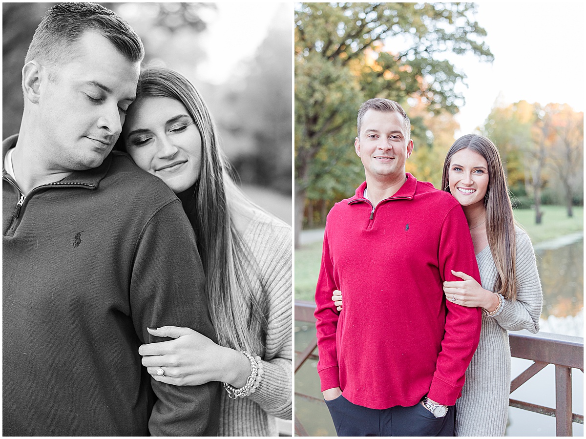 Engagement session at Holcomb Gardens in Indianapolis by Carmel wedding photographer Kaitlin Mendoza Photography
