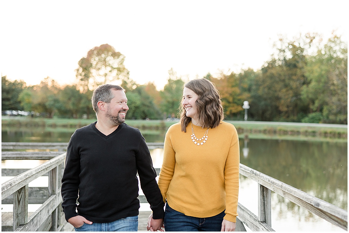 Kaitlin Mendoza Photography photographed a Fort Harrison State Park engagement session in Indianapolis