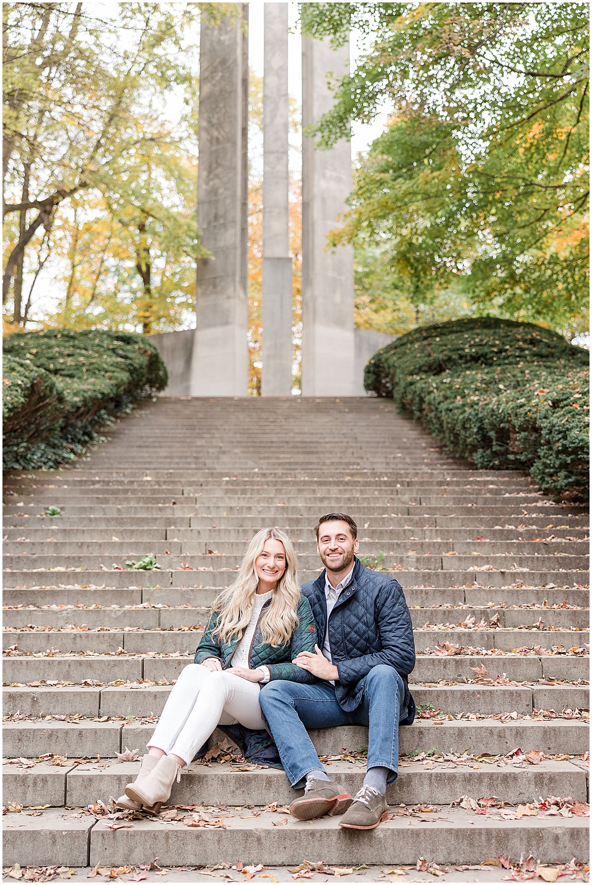 Holcomb Gardens engagement session in Indianapolis by Carmel wedding photographer Kaitlin Mendoza Photography