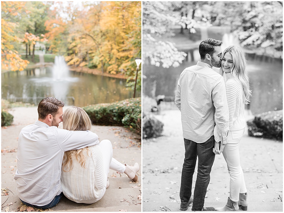 Holcomb Gardens engagement session in Indianapolis by Carmel wedding photographer Kaitlin Mendoza Photography