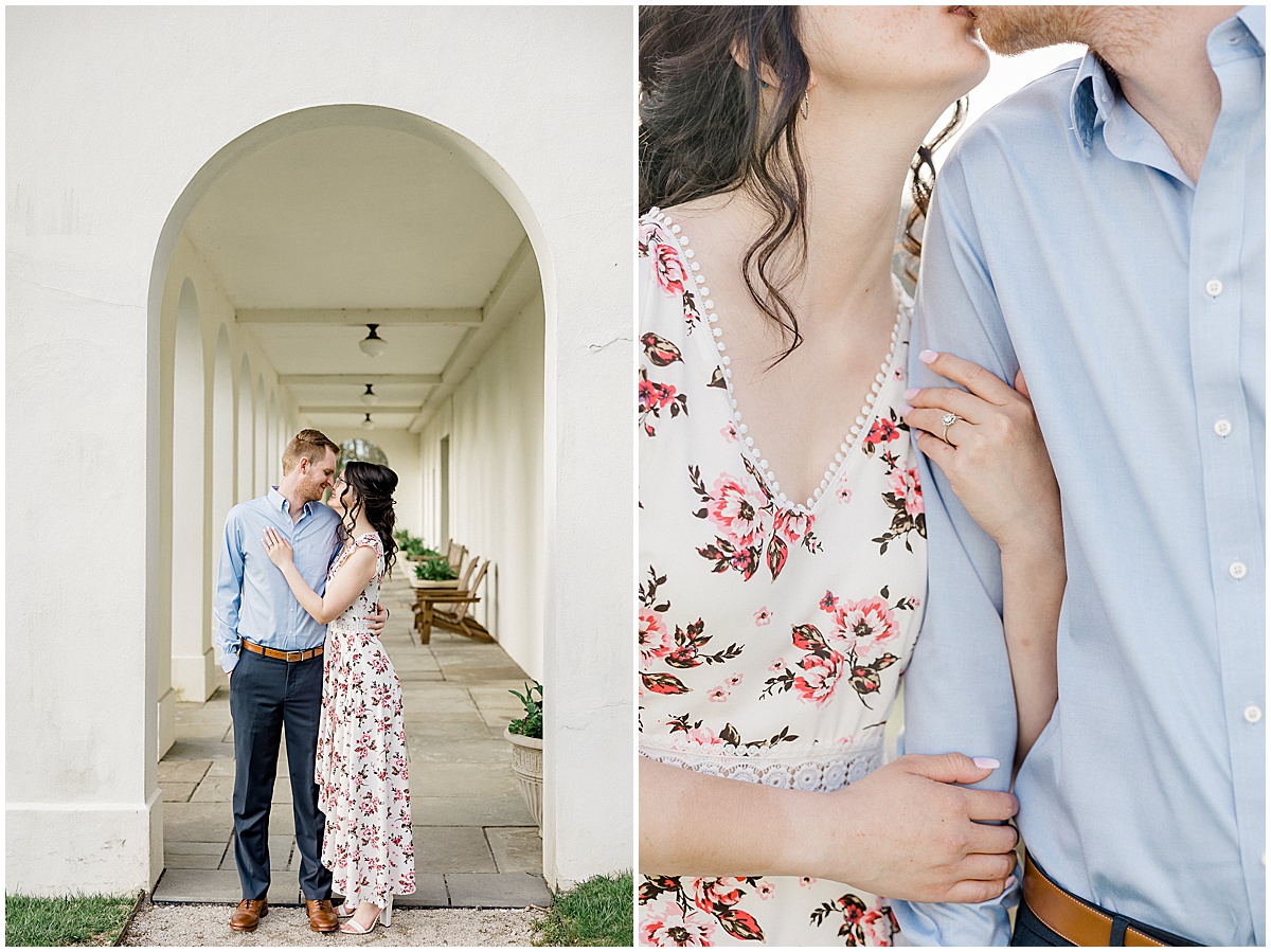 Kaitlin Mendoza Photography photographed Spring Newfields engagement photos in Indianapolis