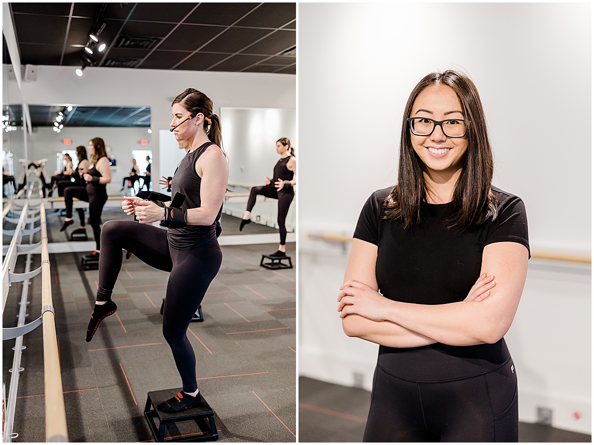 Kaitlin Mendoza Photography capturing brand photography for Pure Barre Carmel and Zionsville