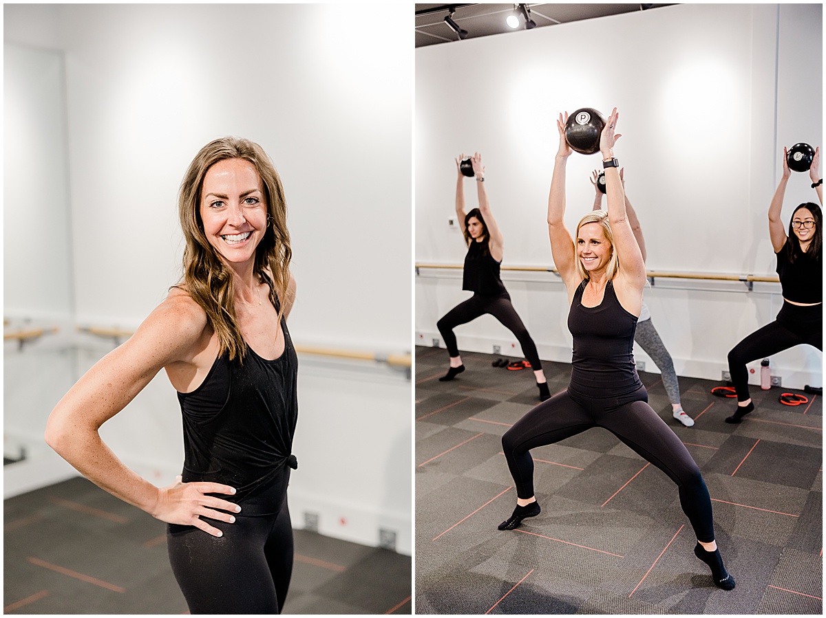 Kaitlin Mendoza Photography capturing brand photography for Pure Barre Carmel and Zionsville