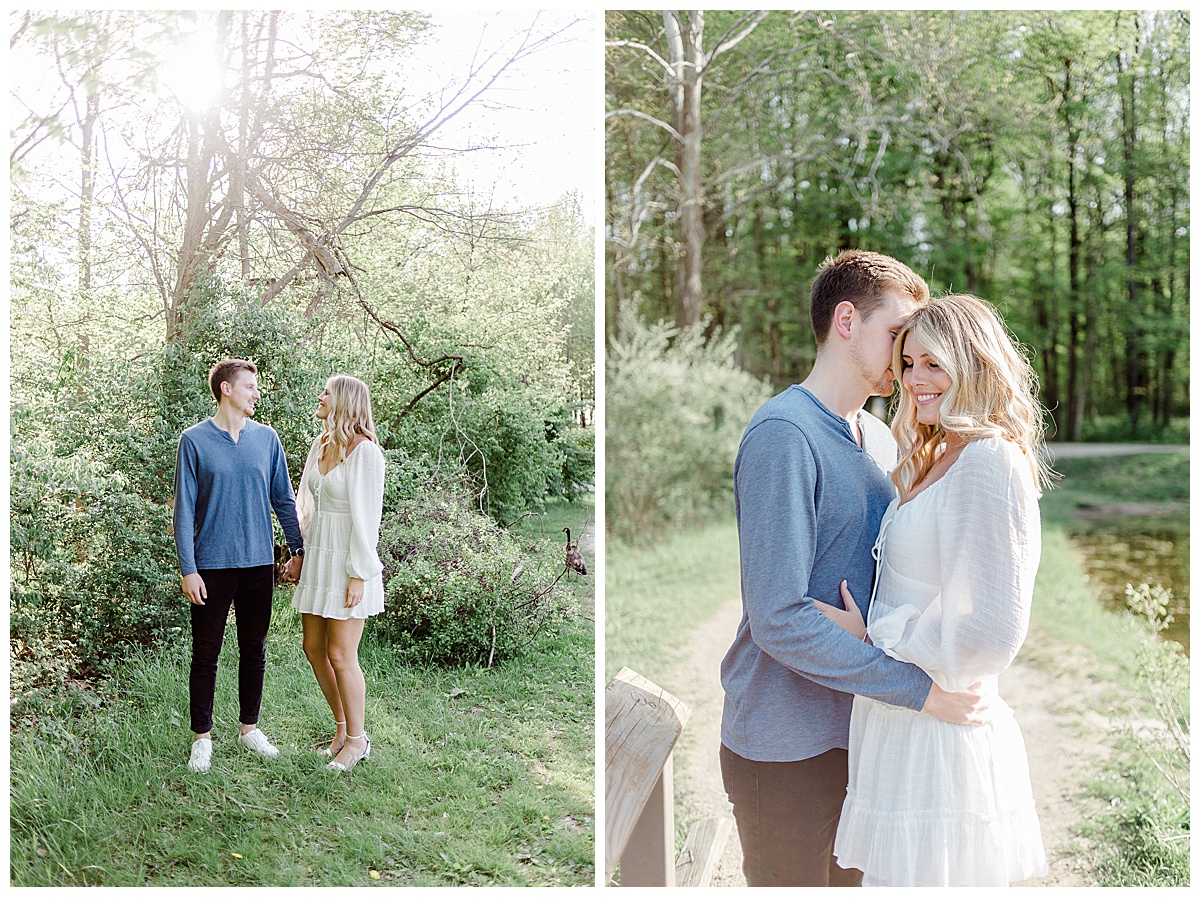 Kaitlin Mendoza Photography photographed Eagle Creek Park Engagement Photos in Indianapolis