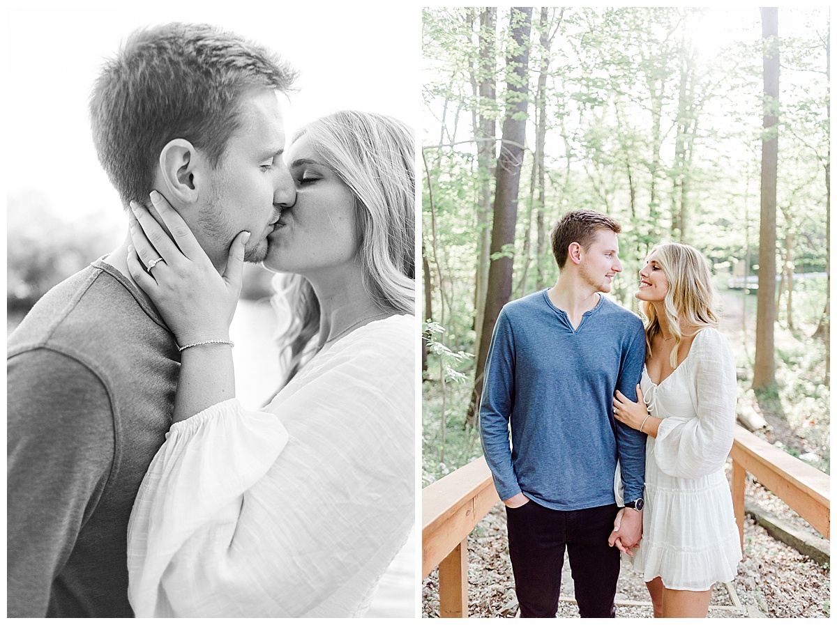 Kaitlin Mendoza Photography photographed Eagle Creek Park Engagement Photos in Indianapolis