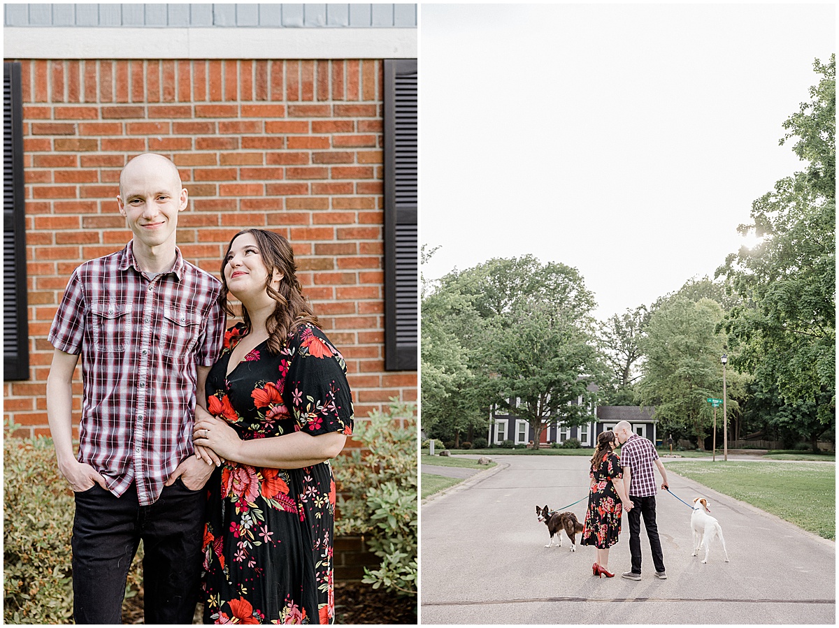 Indianapolis engagement pictures in Fishers Geist, a suburb of Indianapolis, Indiana