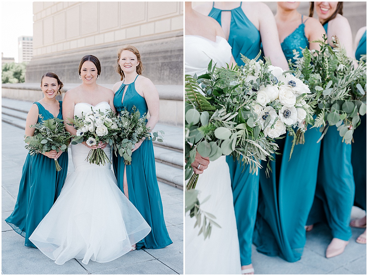 A downtown Indianapolis wedding at The Heirloom captured by Kaitlin Mendoza Photography associate team.