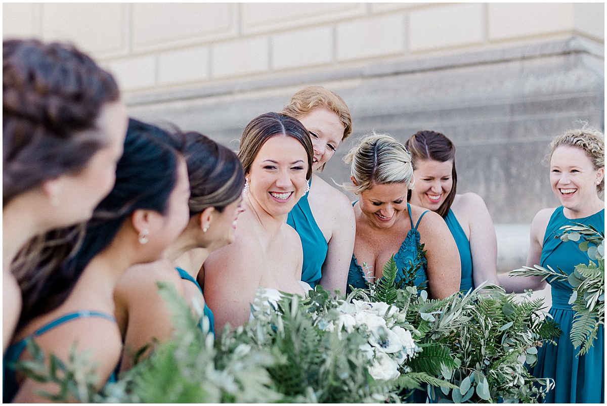 A downtown Indianapolis wedding at The Heirloom captured by Kaitlin Mendoza Photography associate team.