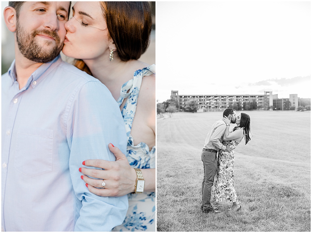 Summer Newfields engagement session in Indianapolis, Indiana captured by Kaitlin Mendoza photography.