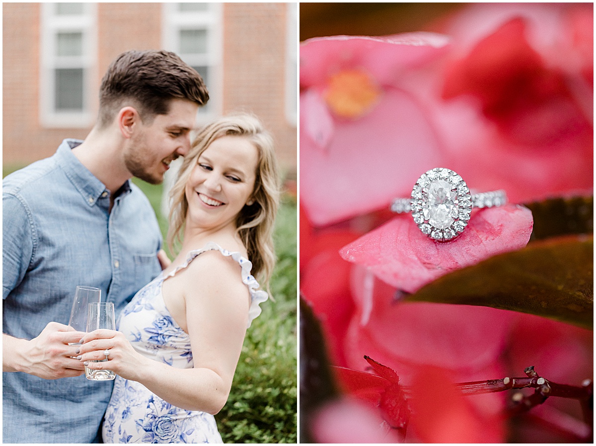 Summer Coxhall Gardens engagement session in Carmel, Indiana