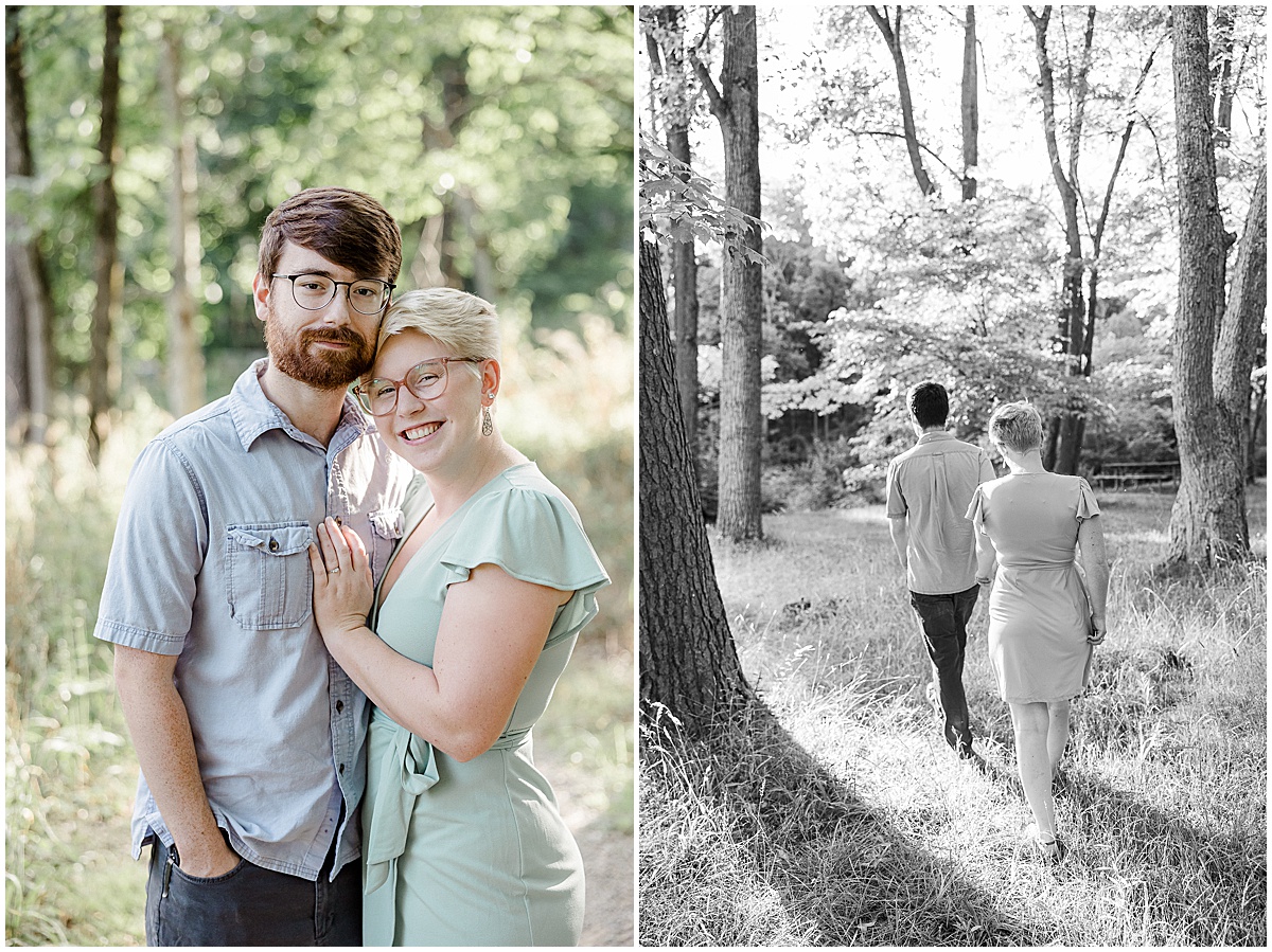 Caitlin and Brandon’s Eagle Creek Park engagement session in Indianapolis, Indiana