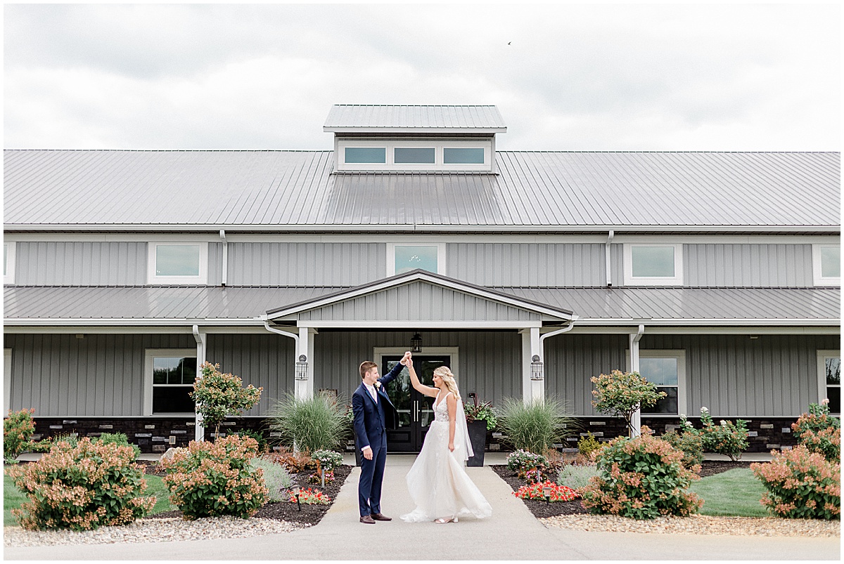 Haley and Dalen’s New Journey Farms wedding in Lafayette, IN photographed by the Kaitlin Mendoza Photography associate team.