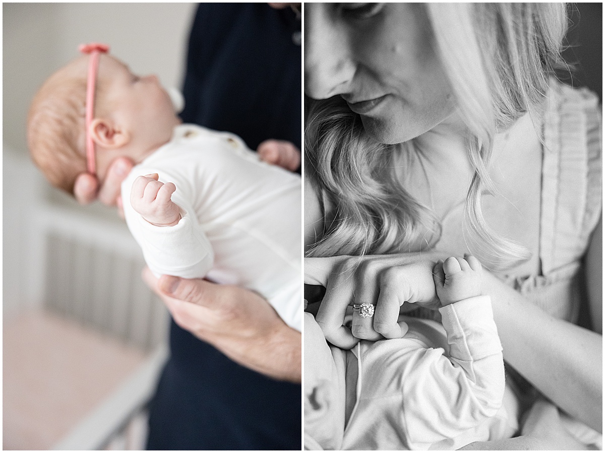 Baby Brooklyn’s newborn session with Indianapolis Newborn Photographer, Kaitlin Mendoza Photography.