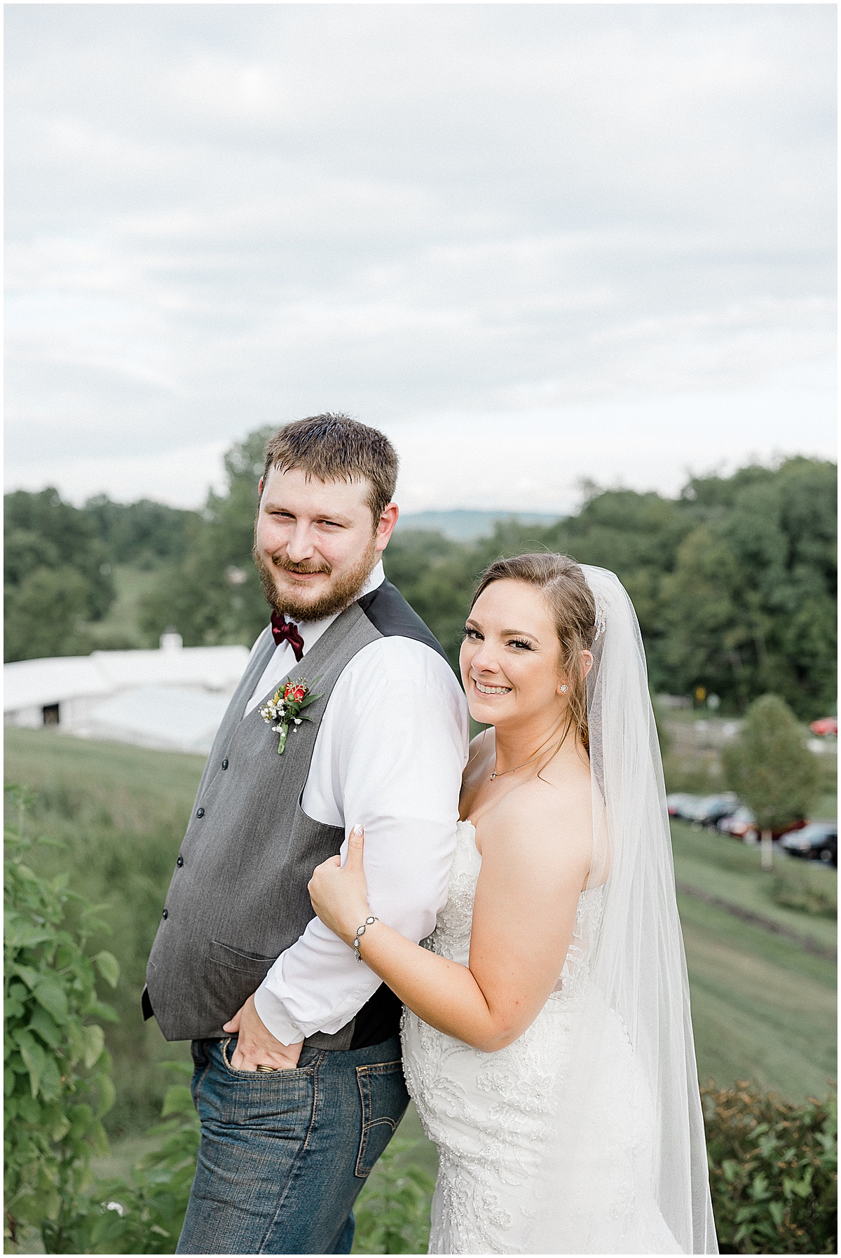 Brittany and Dustin’s fall Sunflower Hill Farms wedding in Augusta, Missouri photographed by Kaitlin Mendoza Photography.