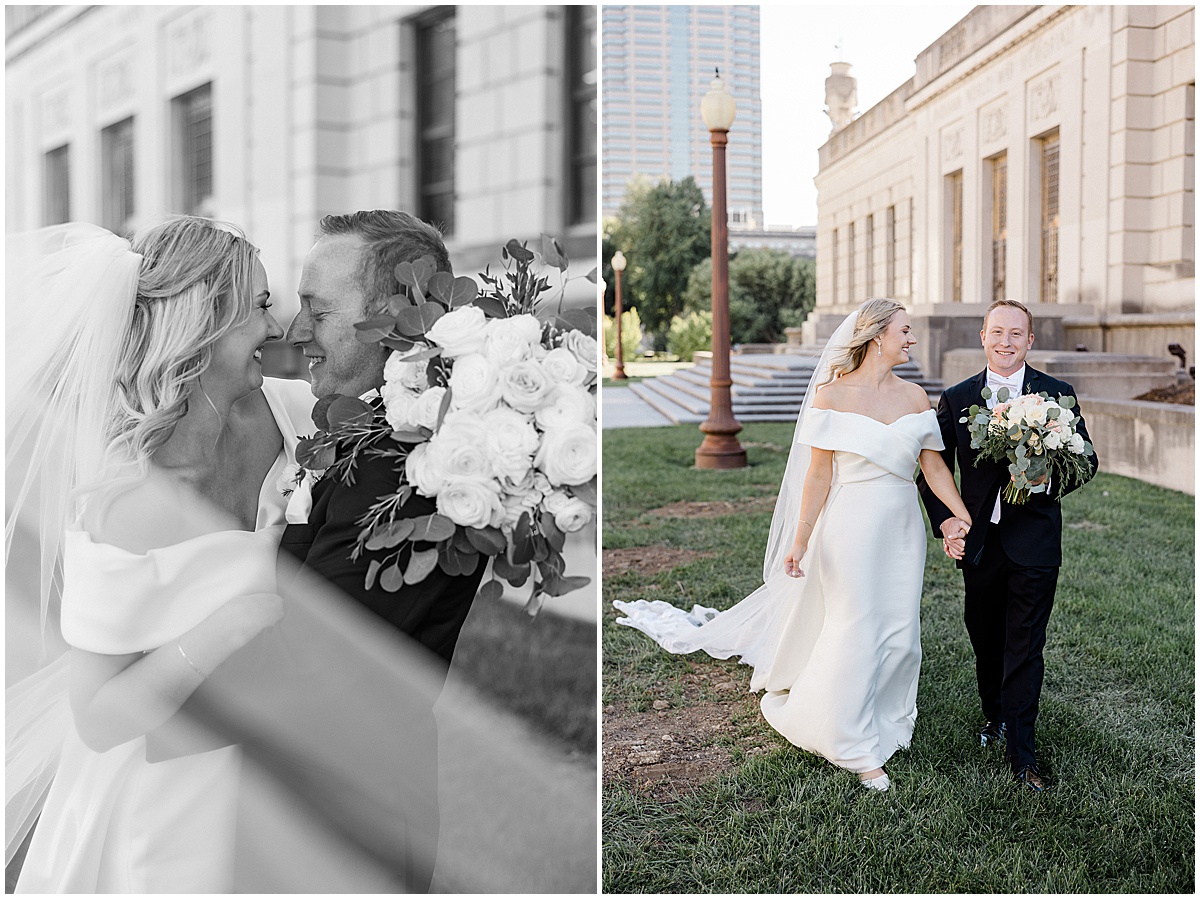 Marie and Wil’s Crowne Plaza Union Station Wedding in Indianapolis, Indiana was timeless and classic! Kaitlin Mendoza Photography captured the ceremony and reception.