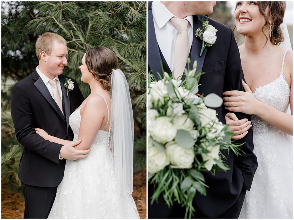 Calie and Clayton’s Columbus, Indiana wedding captured by Kaitlin Mendoza Photography.
