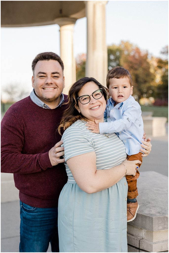 Family photography in Carmel, Indiana with The Guirados Family