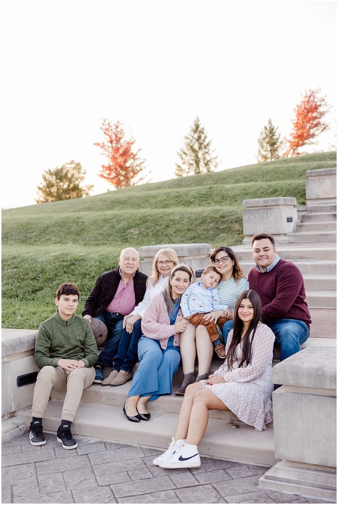 Family photography in Carmel, Indiana with The Guirados Family