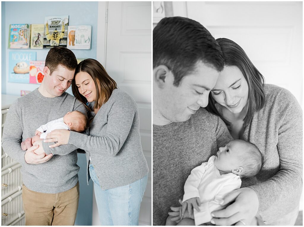 Baby Peter had Kaitlin Mendoza Photography, an Indianapolis lifestyle newborn photographer, photographed lifestyle newborn photos.