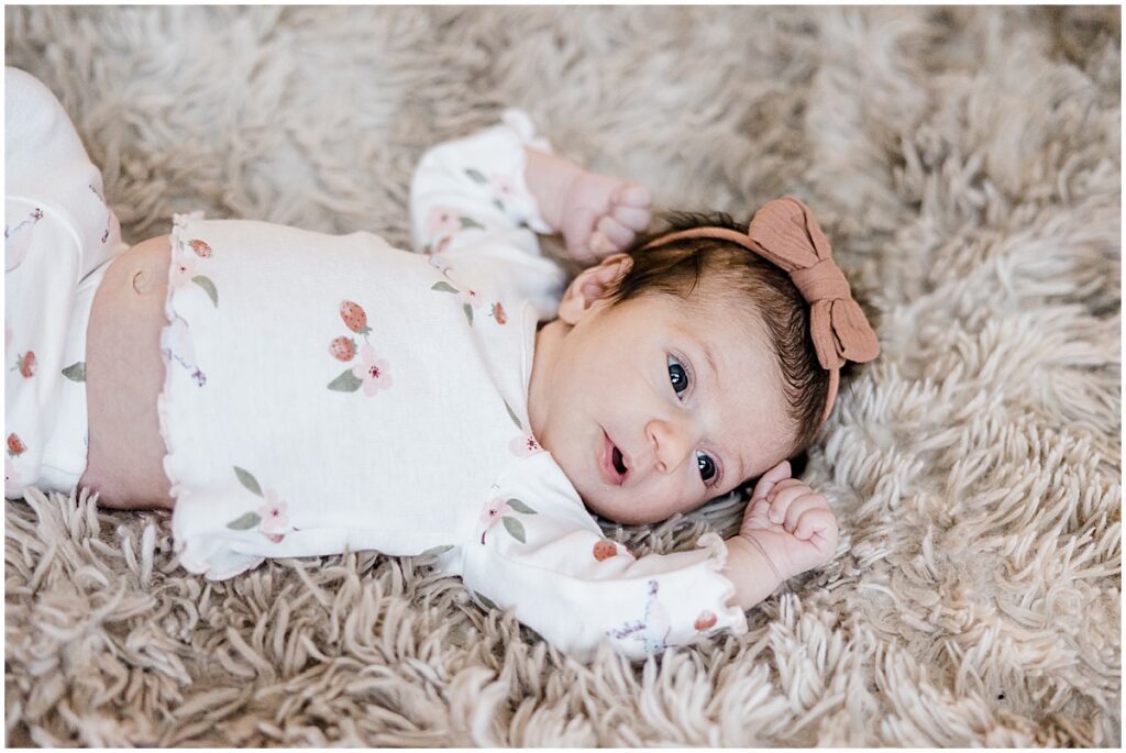 Baby Charlotte’s lifestyle newborn session with one of the best Indianapolis Newborn Photographers, Kaitlin Mendoza Photography.