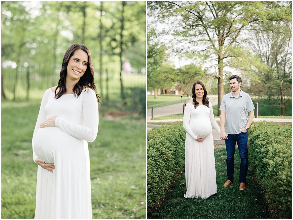 Kaitlin Mendoza Photography captured maternity photos in Carmel, Indiana for The Emperor Family