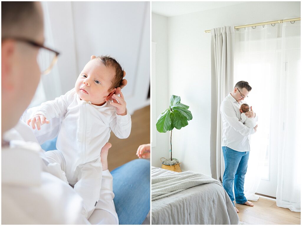 The Smith Family had Kaitlin Mendoza Photography, a newborn photographer in Indianapolis, photograph newborn photos in their home.