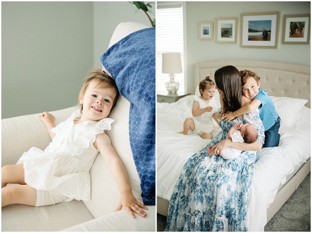 The Emperor’s just moved to the Indianapolis area as we captured their newborn session as a family of five.