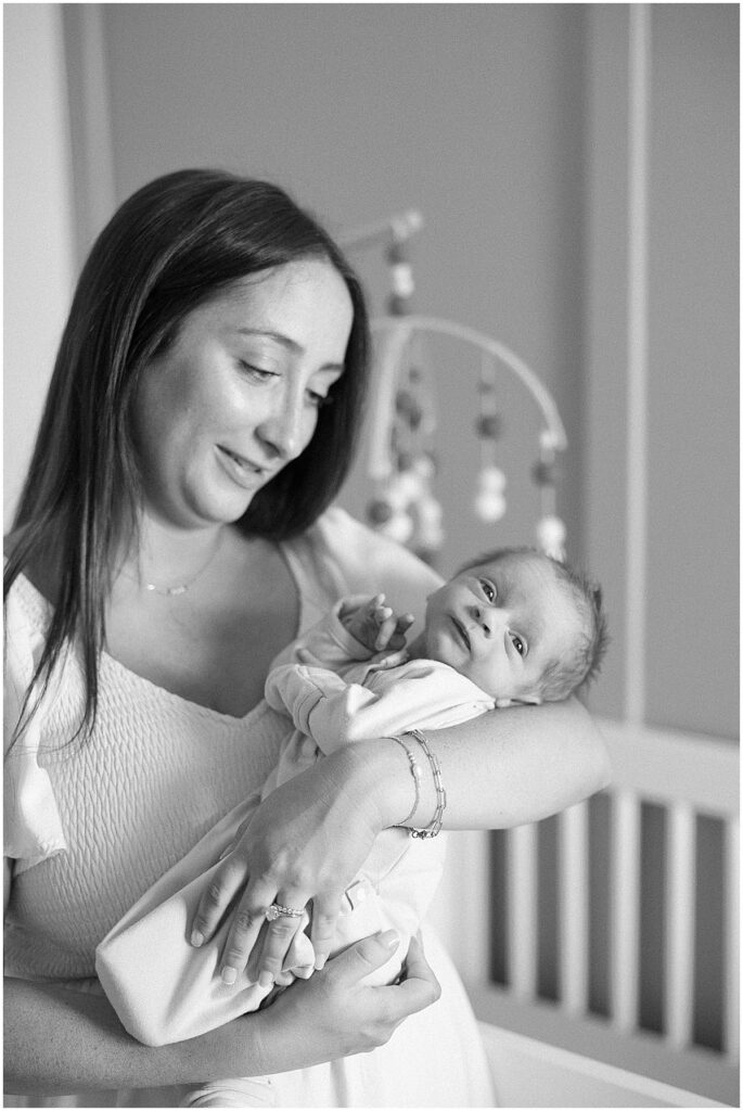 lifestyle newborn session in Fishers, Indiana
