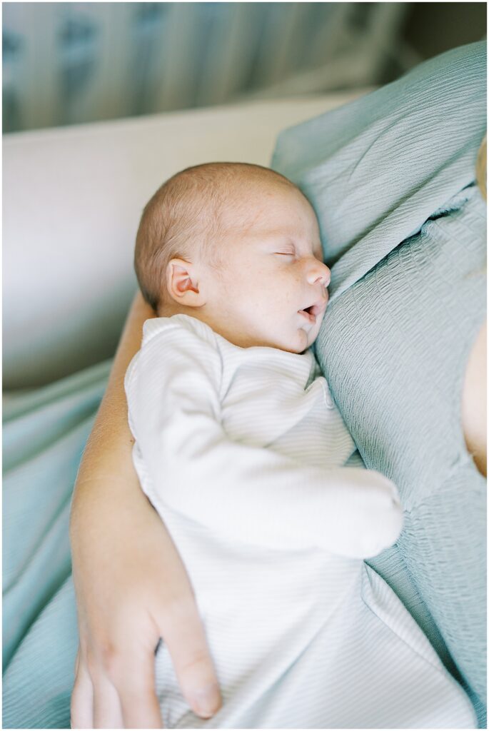 Kaitlin Mendoza Photography, a Westfield, Indiana Newborn Photographer, photographed Baby Max’s in home newborn photos.