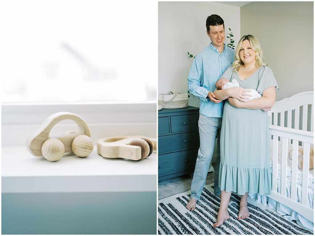 Kaitlin Mendoza Photography, a Westfield, Indiana Newborn Photographer, photographed Baby Max’s in home newborn photos.