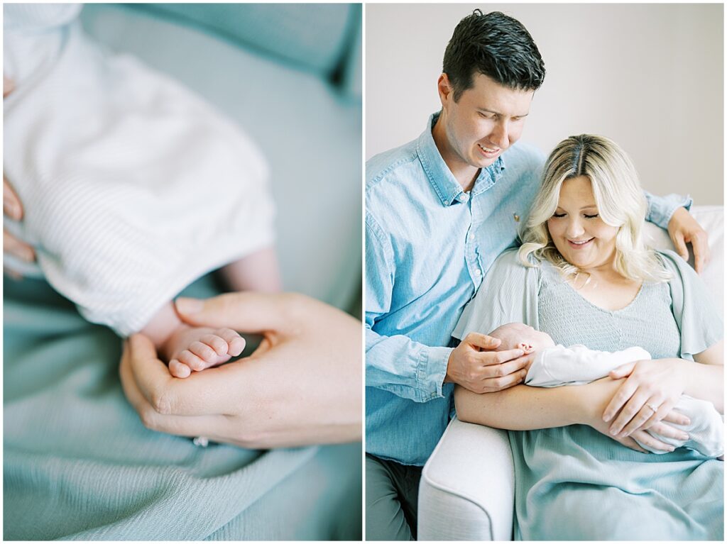 Kaitlin Mendoza Photography, a Westfield, Indiana Newborn Photographer, photographed Baby Max’s in home newborn photos.