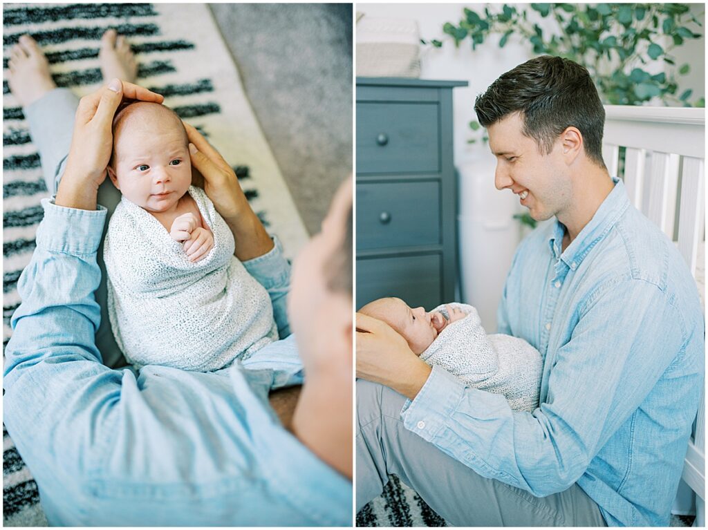 Kaitlin Mendoza Photography, a Westfield, Indiana Newborn Photographer, photographed Baby Max’s in home newborn photos.