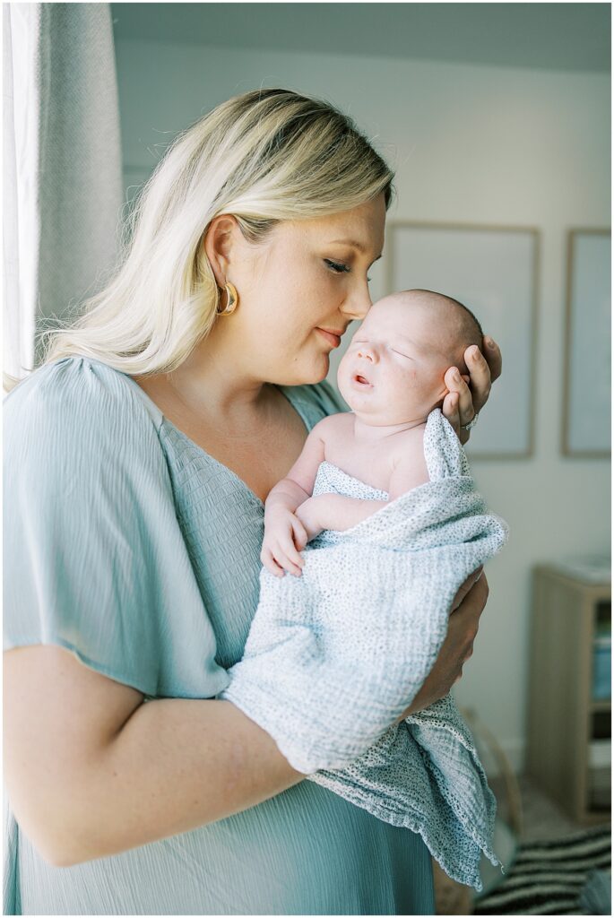 Kaitlin Mendoza Photography, a Westfield, Indiana Newborn Photographer, photographed Baby Max’s in home newborn photos.