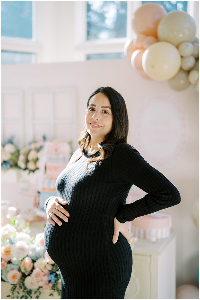Kaitlin Mendoza is a baby shower Indianapolis event photographer that captured a Bonjour Bebe themed baby shower.