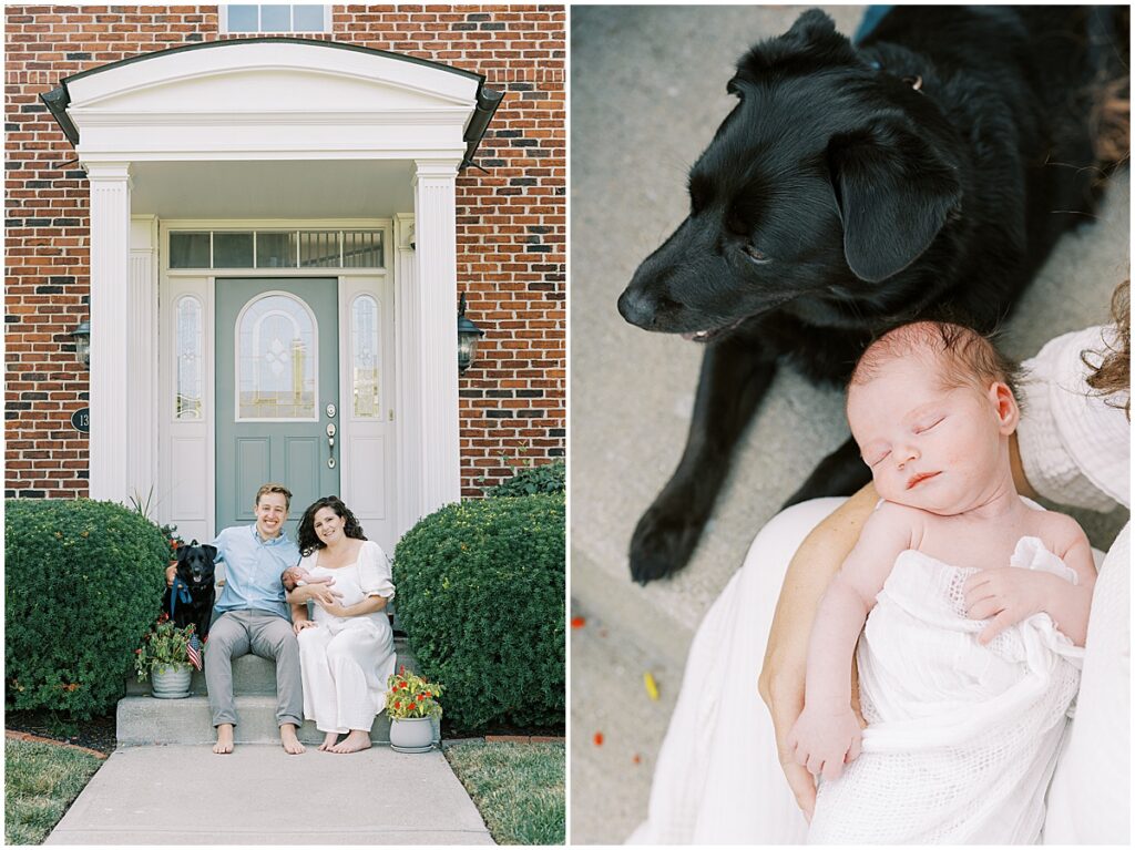 Kaitlin Mendoza is a Carmel, Indiana newborn photographer who took photos of Evie and her first time parents in their home.