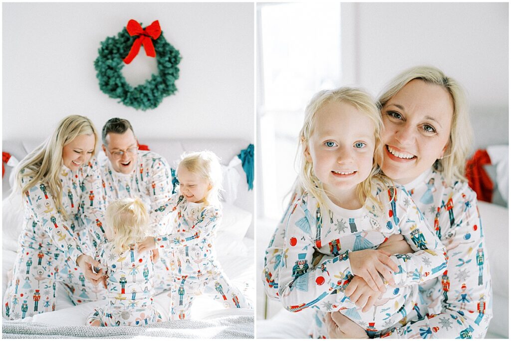 Kaitlin Mendoza is an in-home Indianapolis family photographer that captured holiday magic and moments with The Smith family.