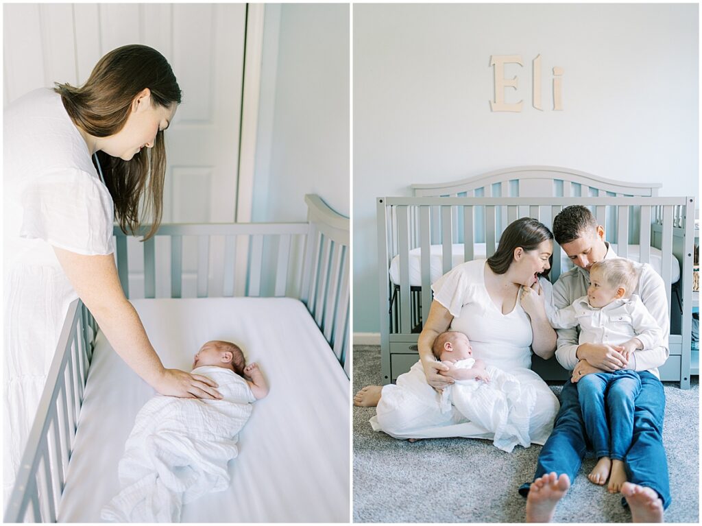 Kaitlin Mendoza is an in-home Indianapolis newborn photographer who took photos of Eli and this adorable family of four.