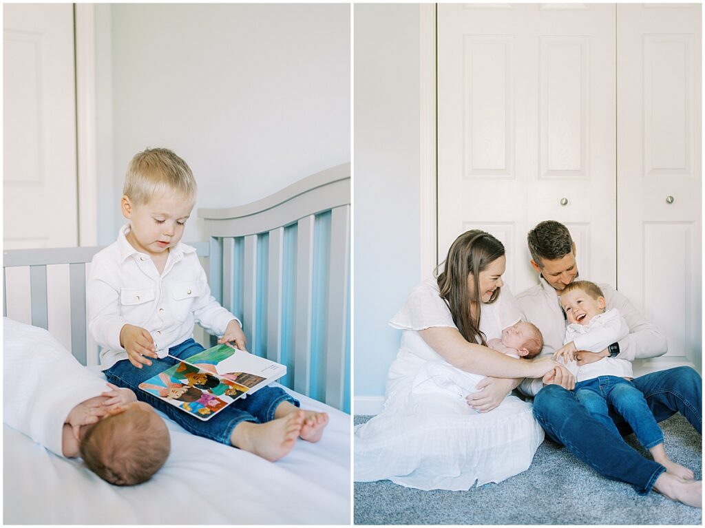 Kaitlin Mendoza is an in-home Indianapolis newborn photographer who took photos of Eli and this adorable family of four.