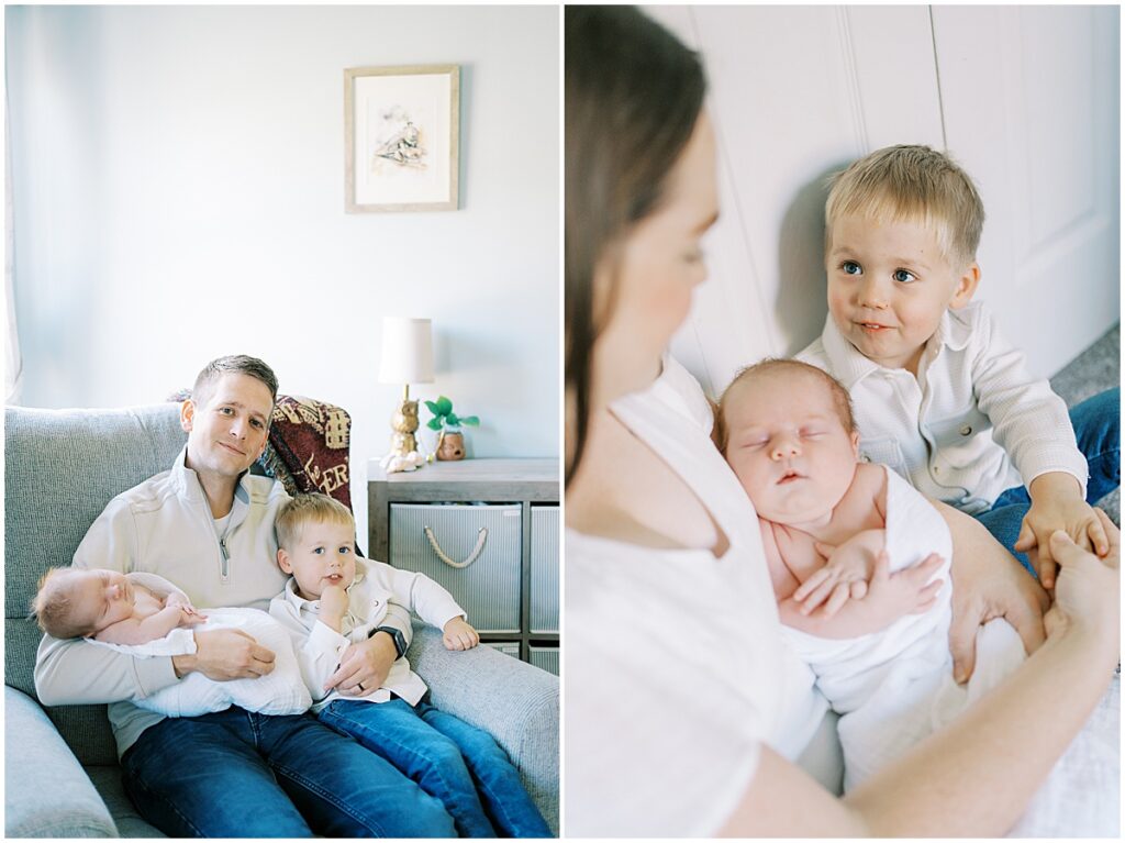 Kaitlin Mendoza is an in-home Indianapolis newborn photographer who took photos of Eli and this adorable family of four.